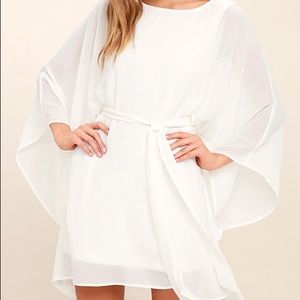 All white beach dress